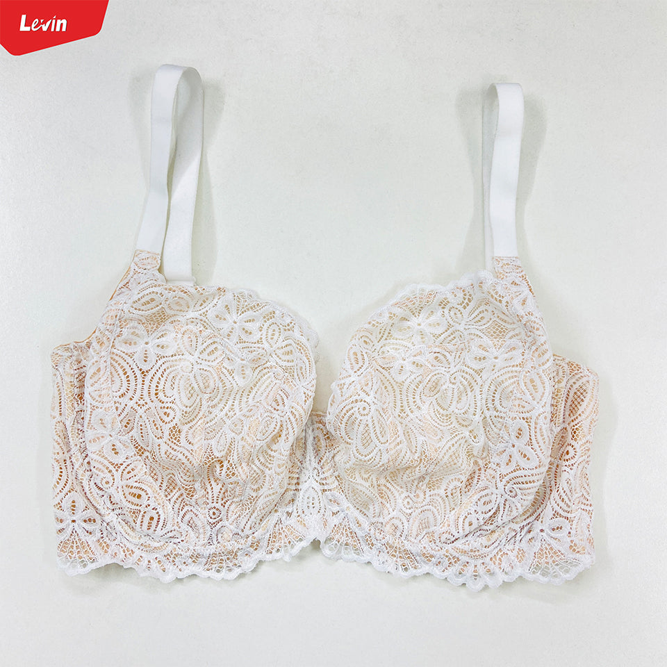 Women's Full Cup Non Padded Wired Lace Bra