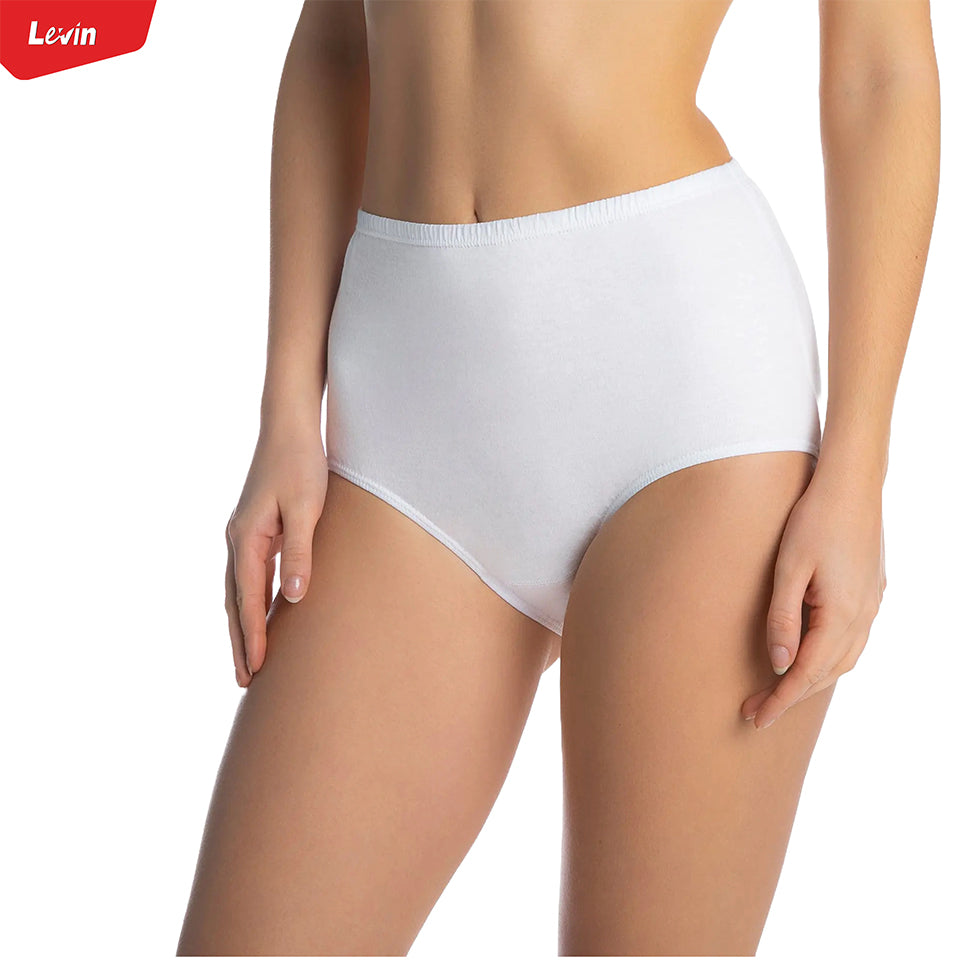 Pack of 3 Women's White Full Back Cover Cotton Panty