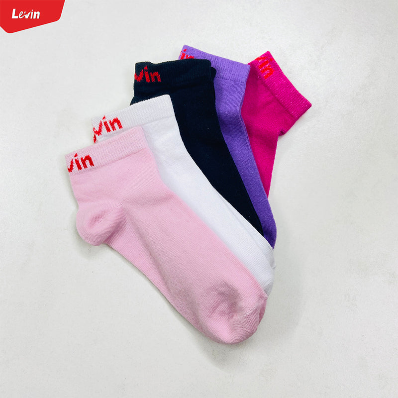 Pack of 5 Womens Lightweight Ankle Socks