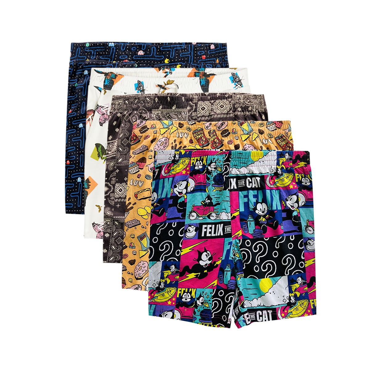 Men's Printed Side Pocket Cotton Pajama Shorts