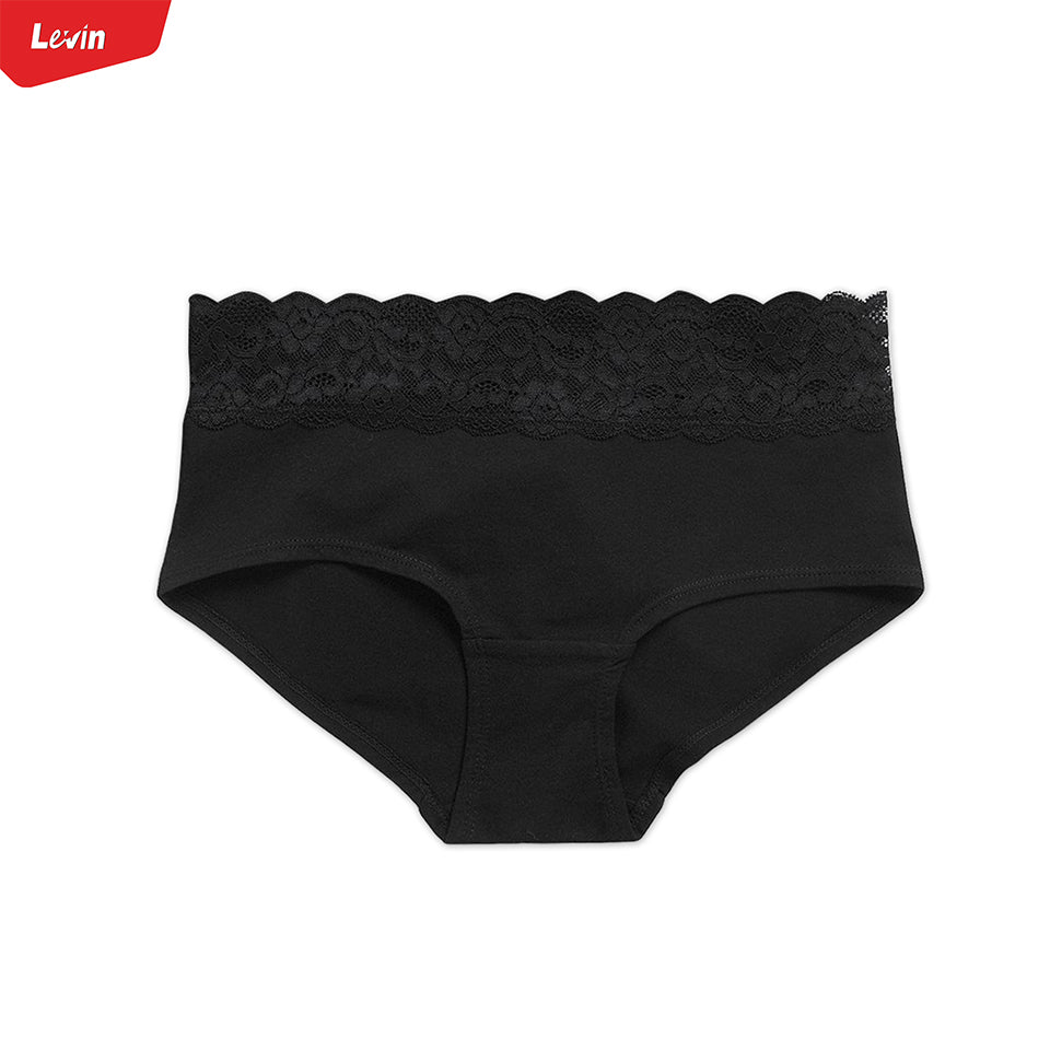 Womens Mid Waist Hipster Lace Brief Panty