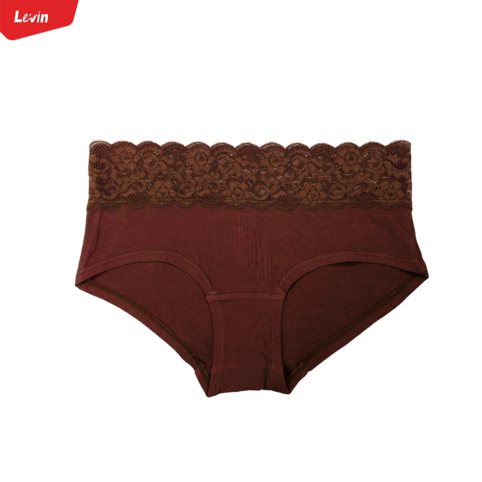 Womens Mid Waist Hipster Lace Brief Panty