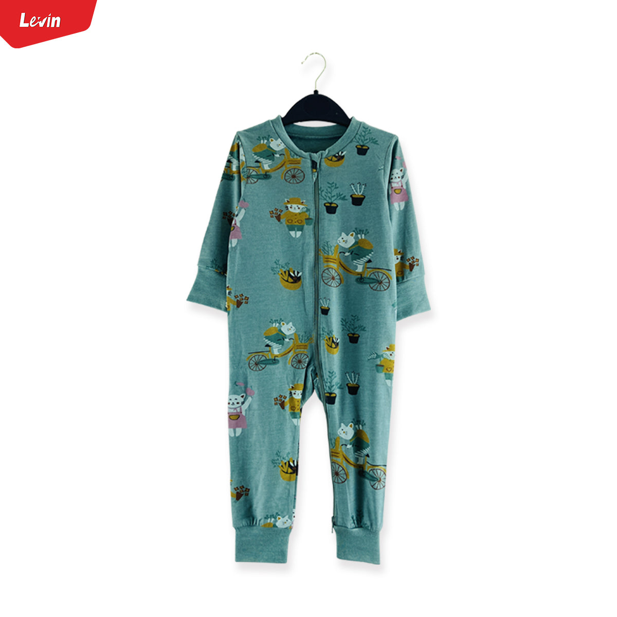 Baby Organic Cotton Printed Sleepsuit Full Body Romper