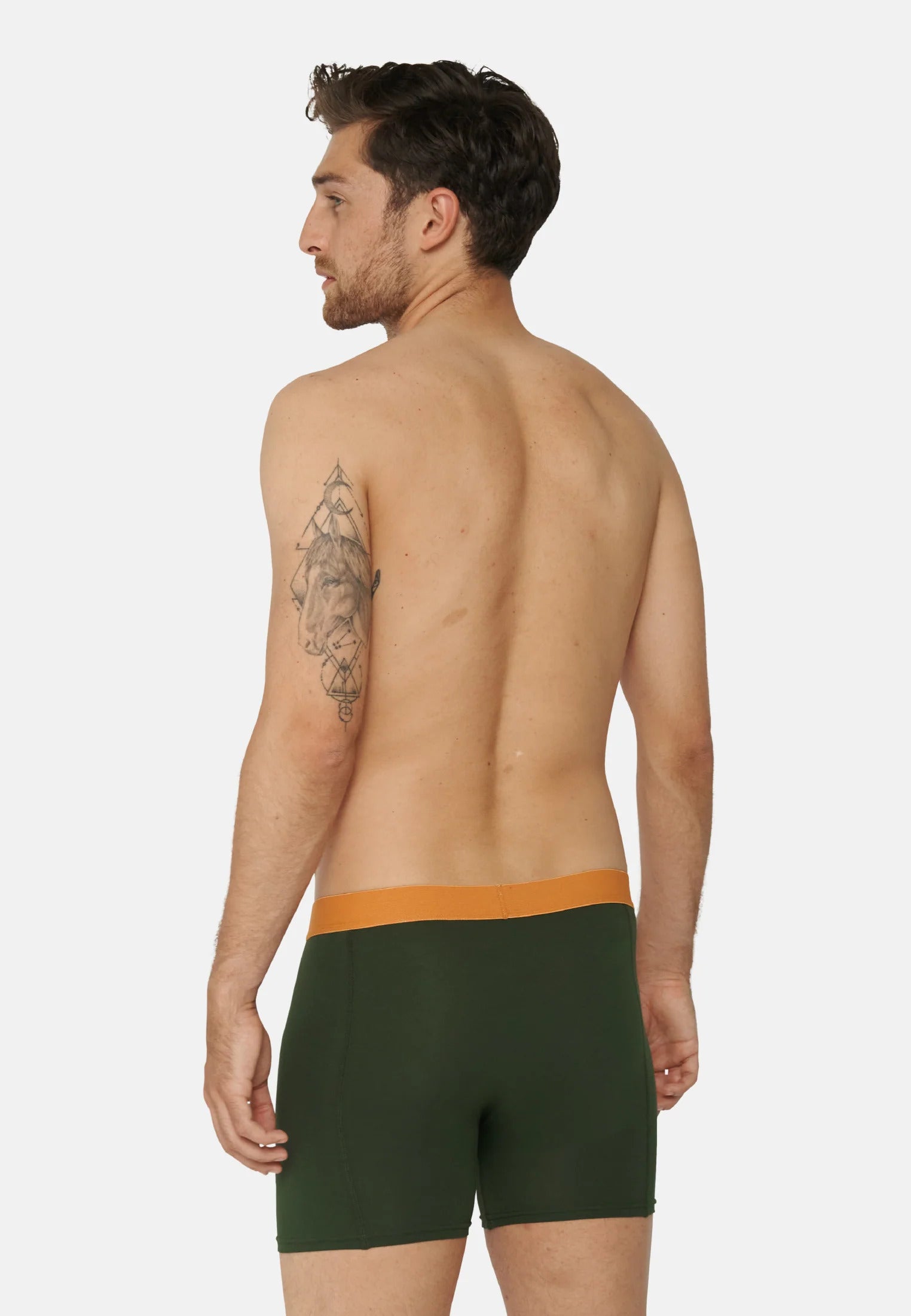 Mens Premium Mid Rise Cotton Stretch Boxers