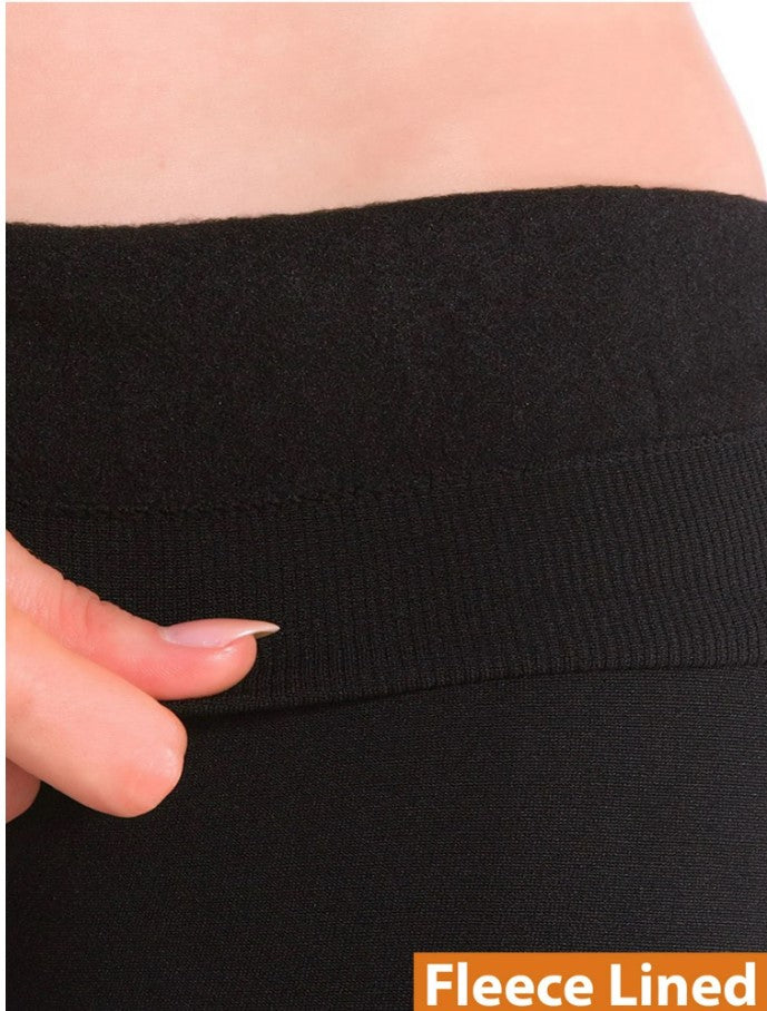 Ladies Fleece Lined Warm Cotton Leggings