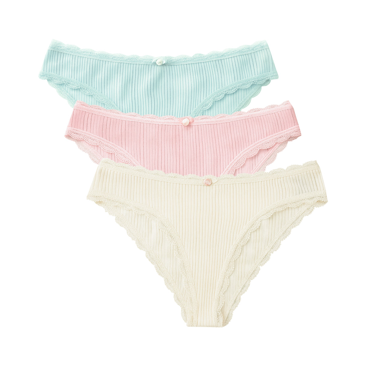 Womens Ribbed Cotton Panty