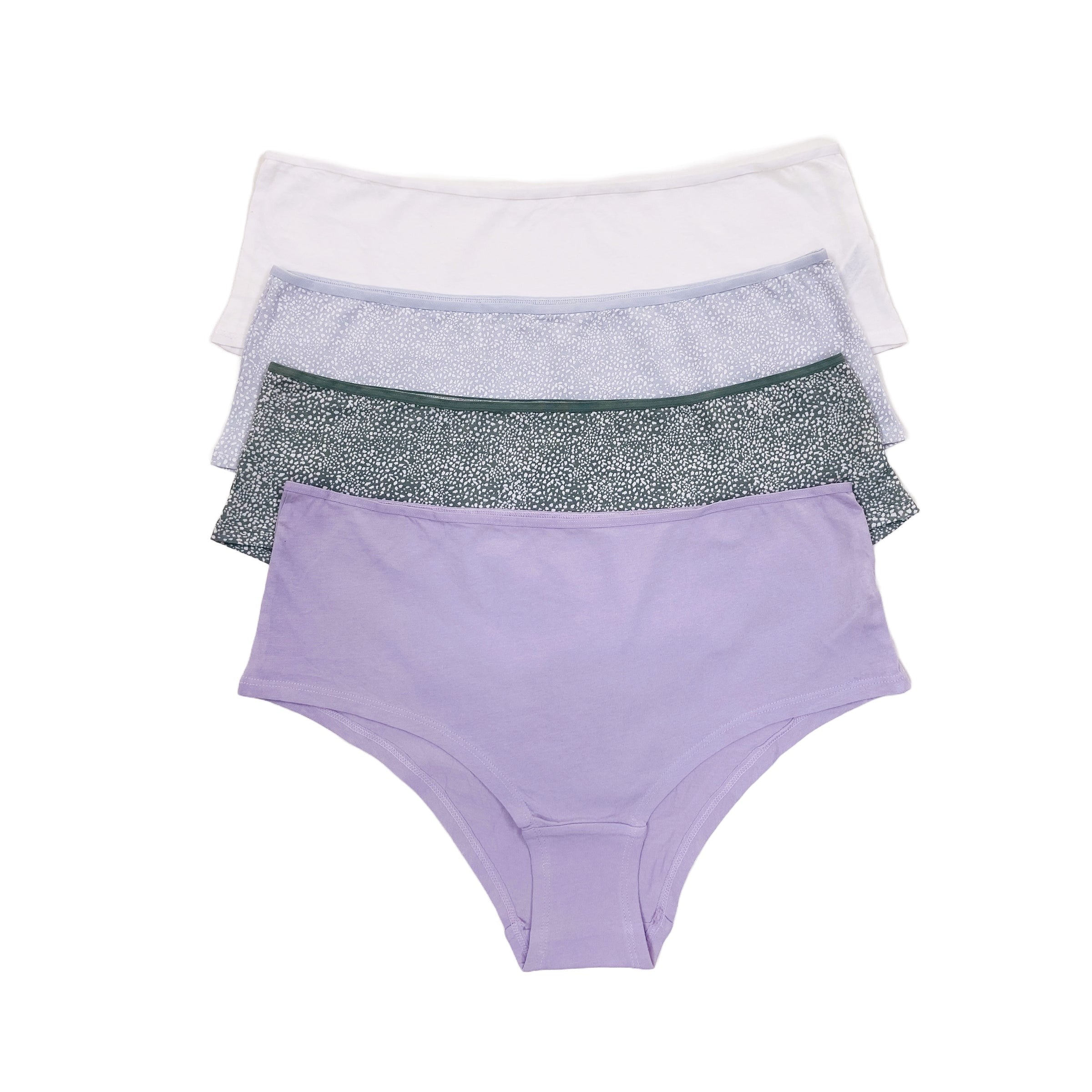 Pack of 3 Assorted Women's Hipster Cotton Brief Panties