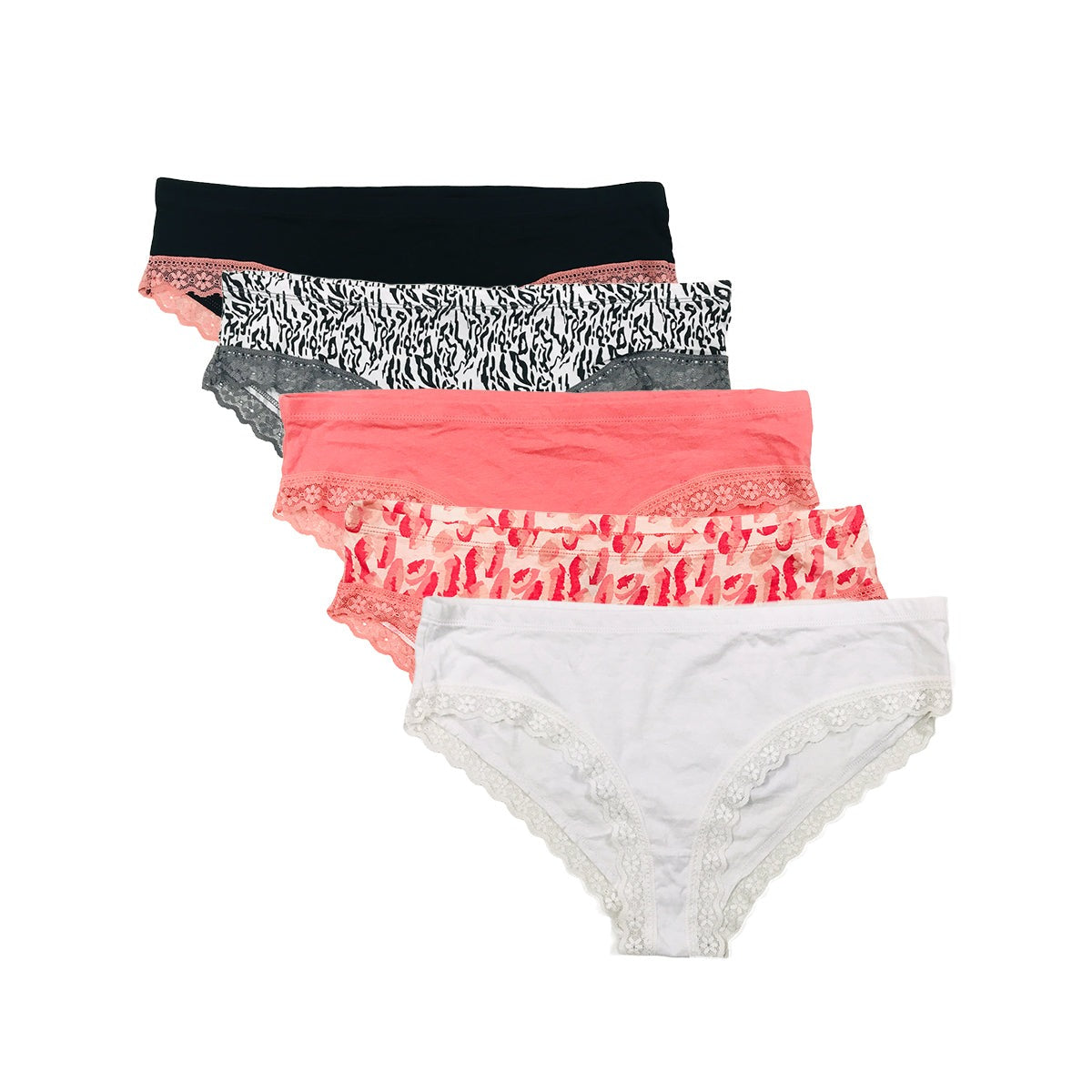 Women's Multicolor Low Rise Hipster Lace Panty