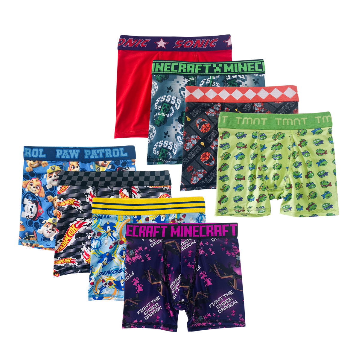 Pack of 5 Boys Printed Boxer Brief Underwear