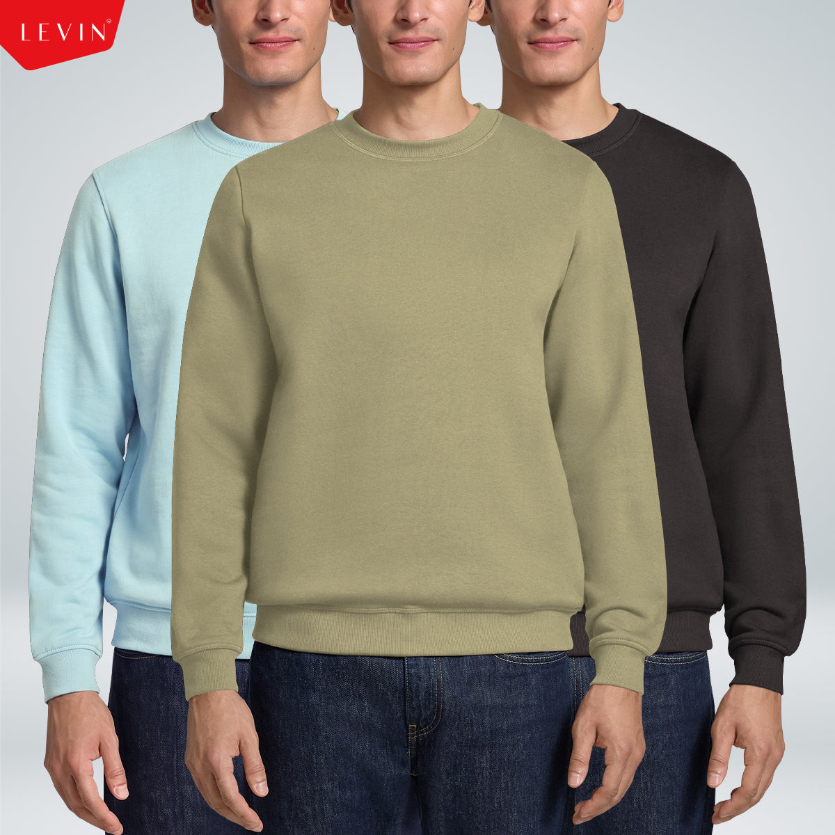 Men's Cotton-Blend Fleece Crewneck Sweatshirt
