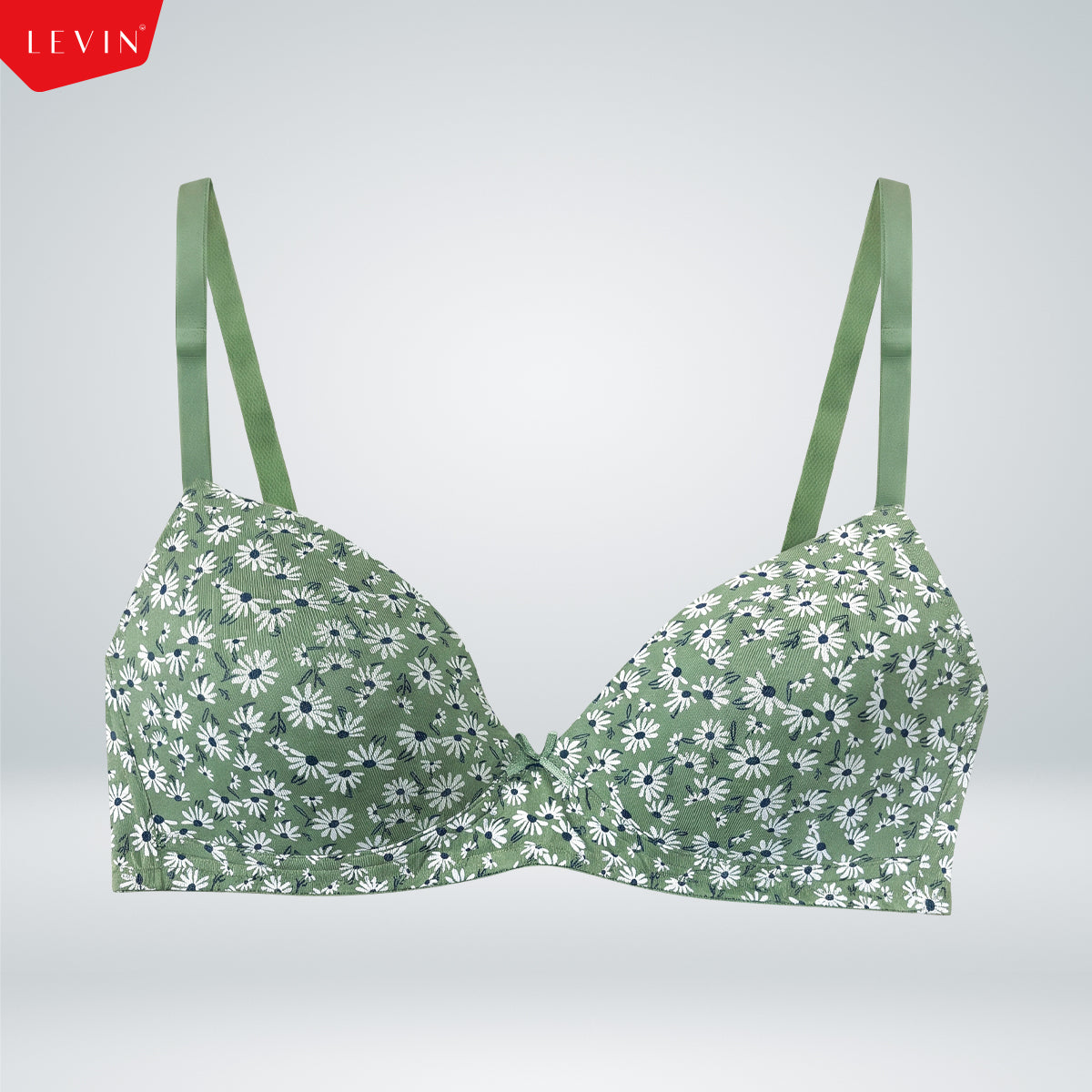 Women's Seamless Lightly Padded Full-Coverage Cotton Bra