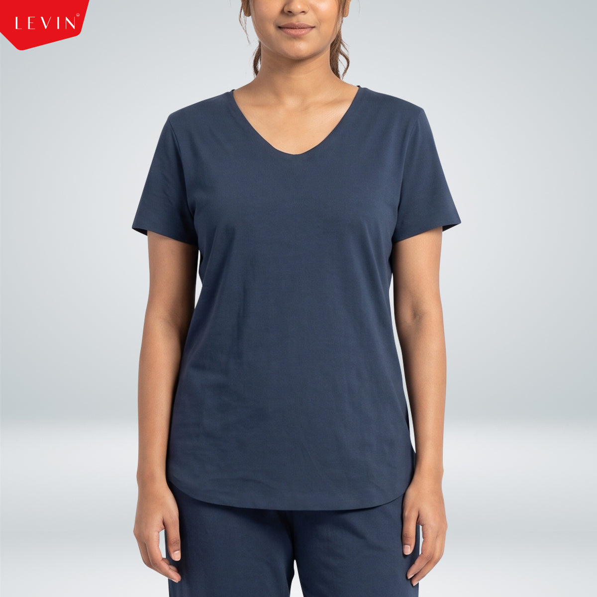 Women's Cotton Stretch V-Neck T-Shirt