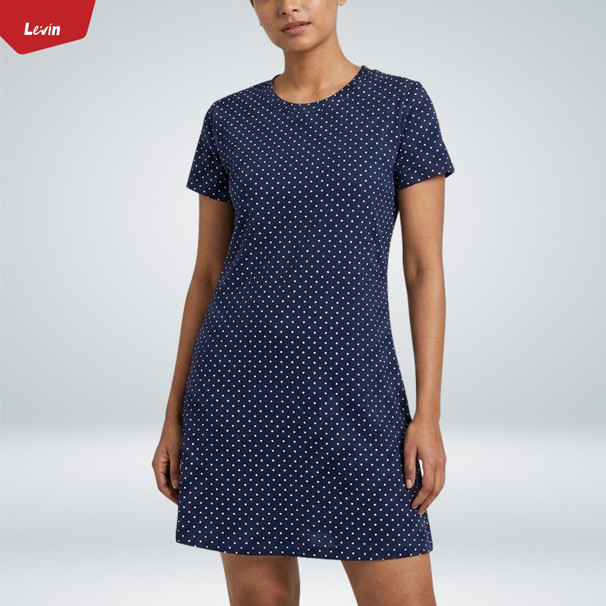 Ladies Short Sleeve Mid Length T-Shirt Dress