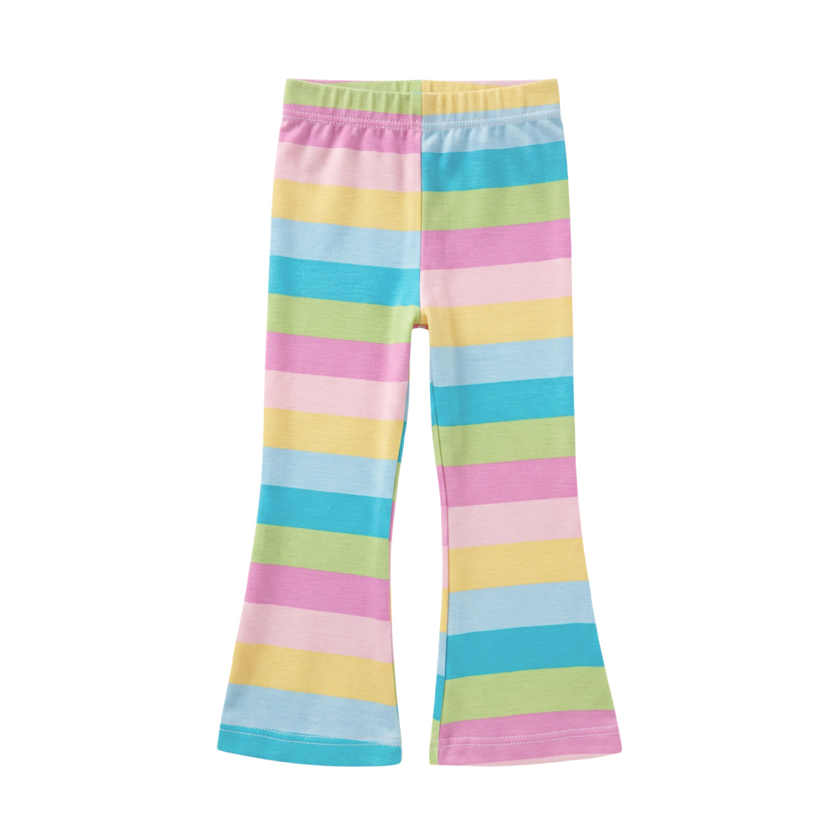 Girls Cotton Printed Flared Leggings