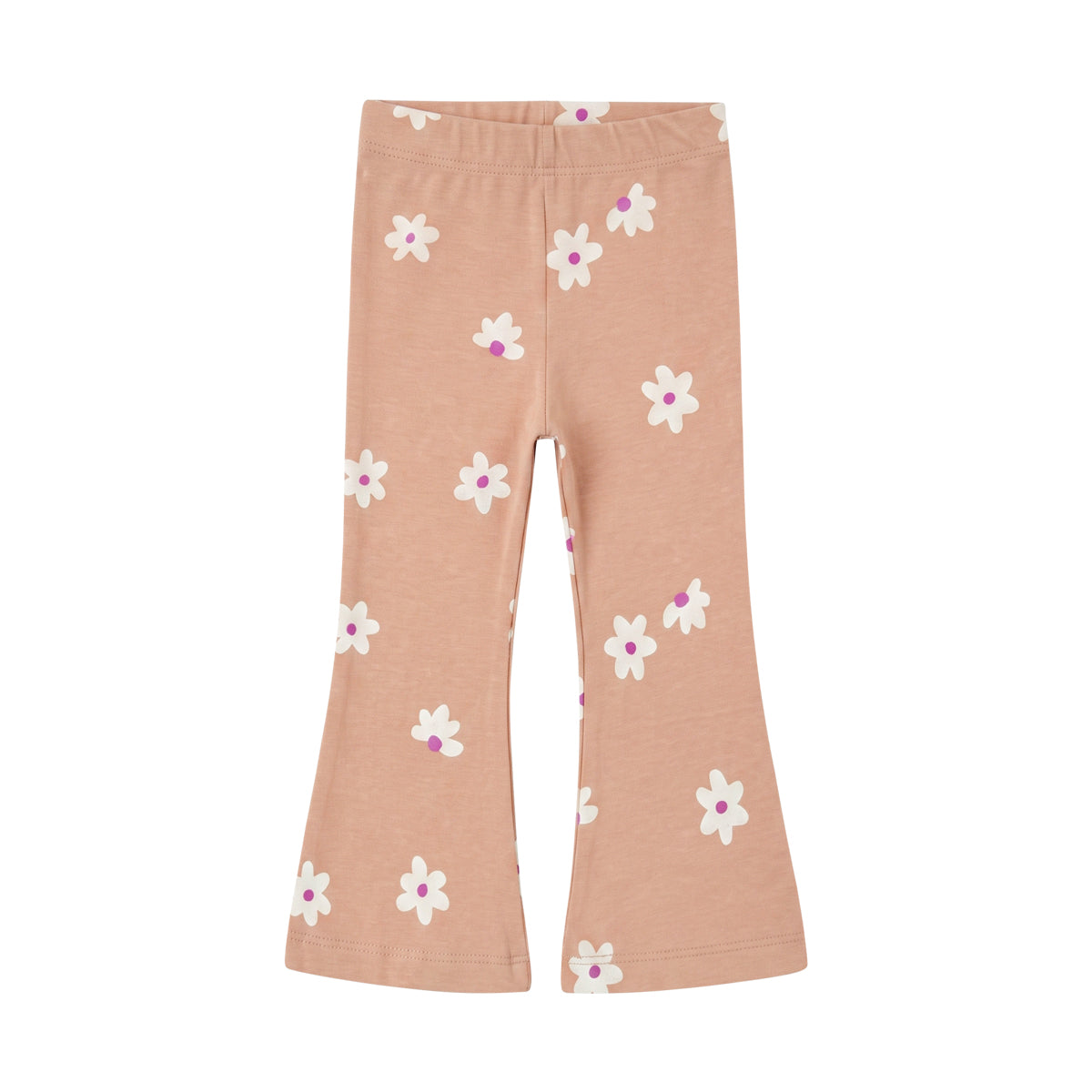 Girls Cotton Printed Flared Leggings