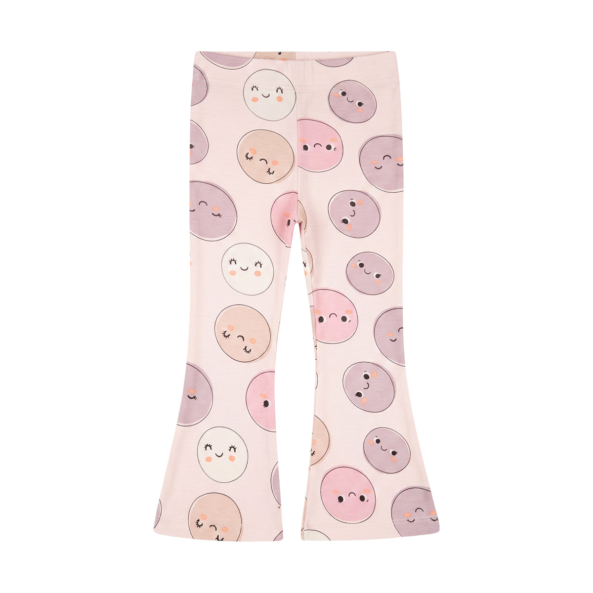 Girls Cotton Printed Flared Leggings