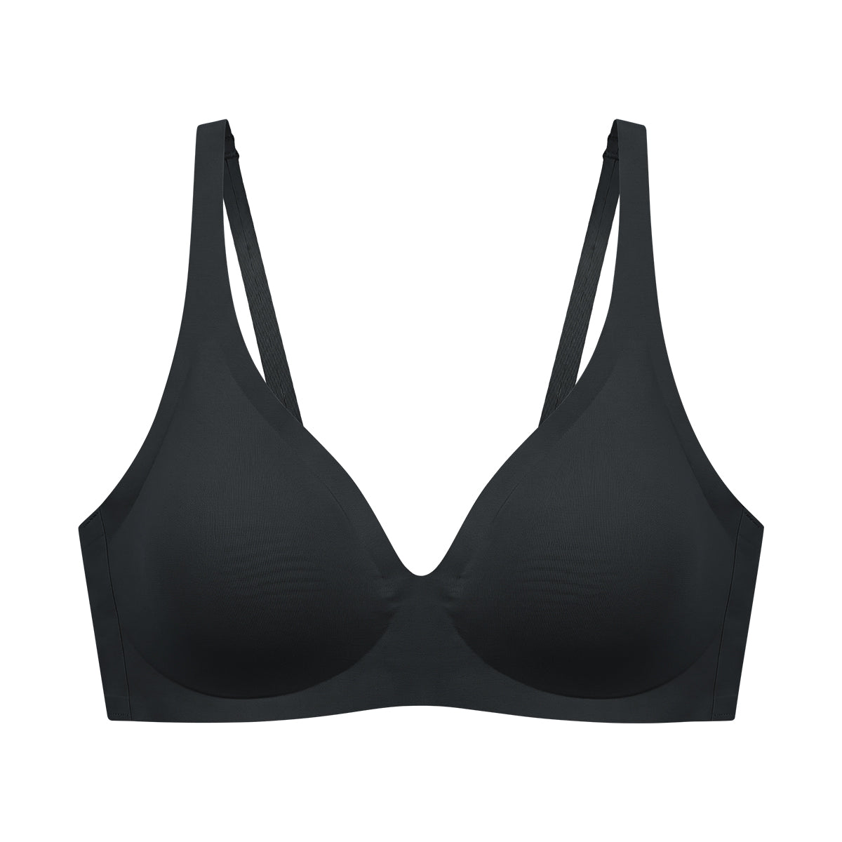 Women's Seamless Padded Microfiber Invisible Triangle Bra