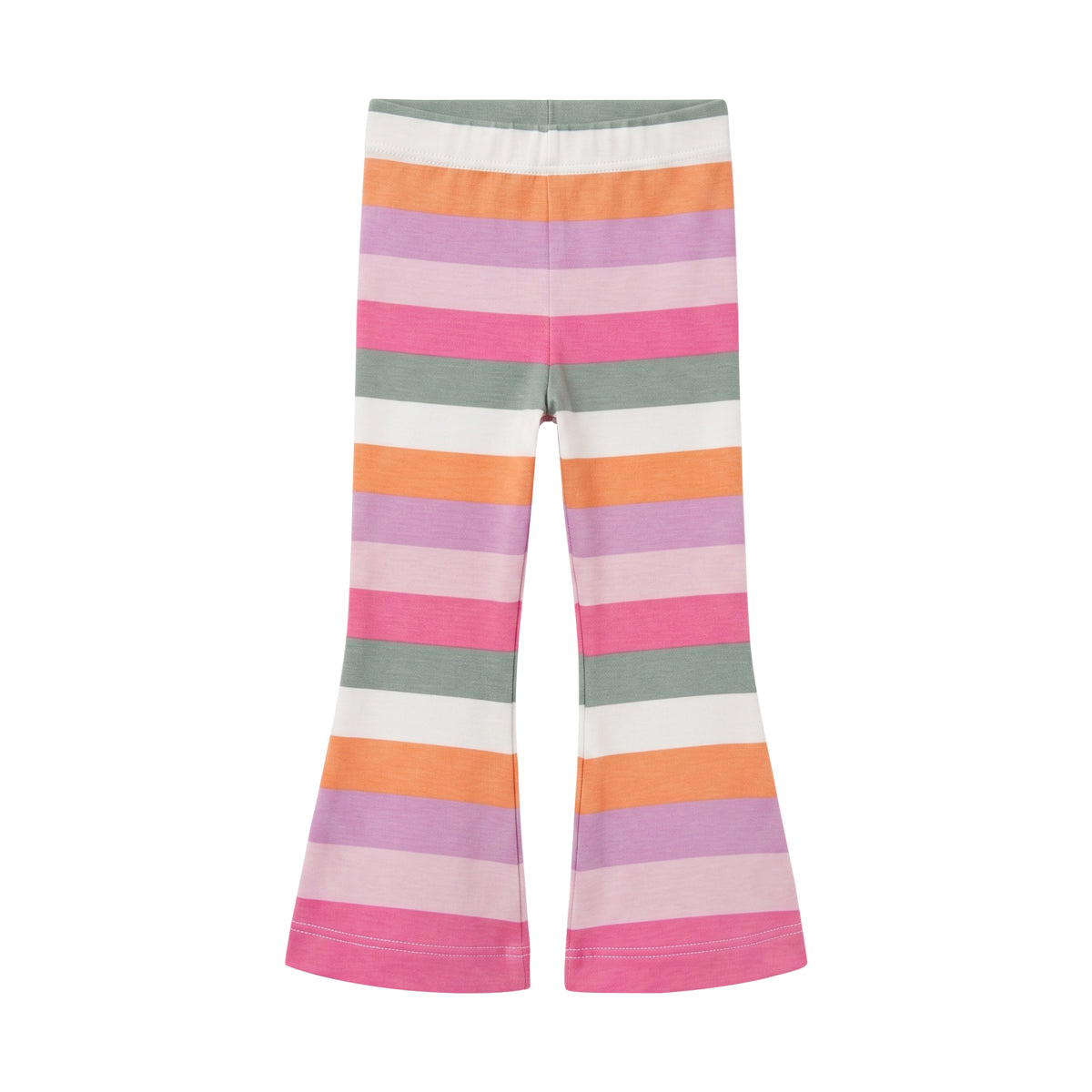 Girls Cotton Printed Flared Leggings