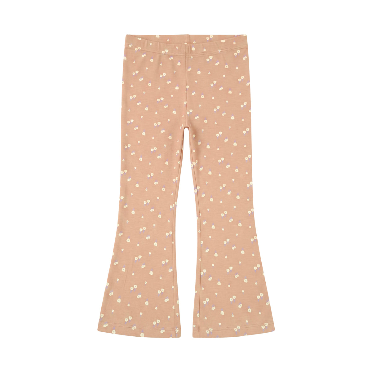 Girls Cotton Printed Flared Leggings