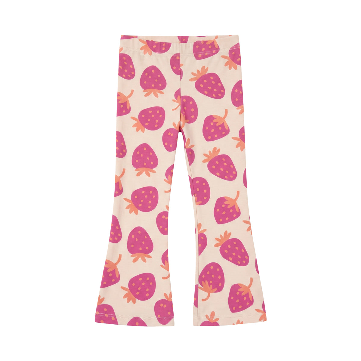 Girls Cotton Printed Flared Leggings