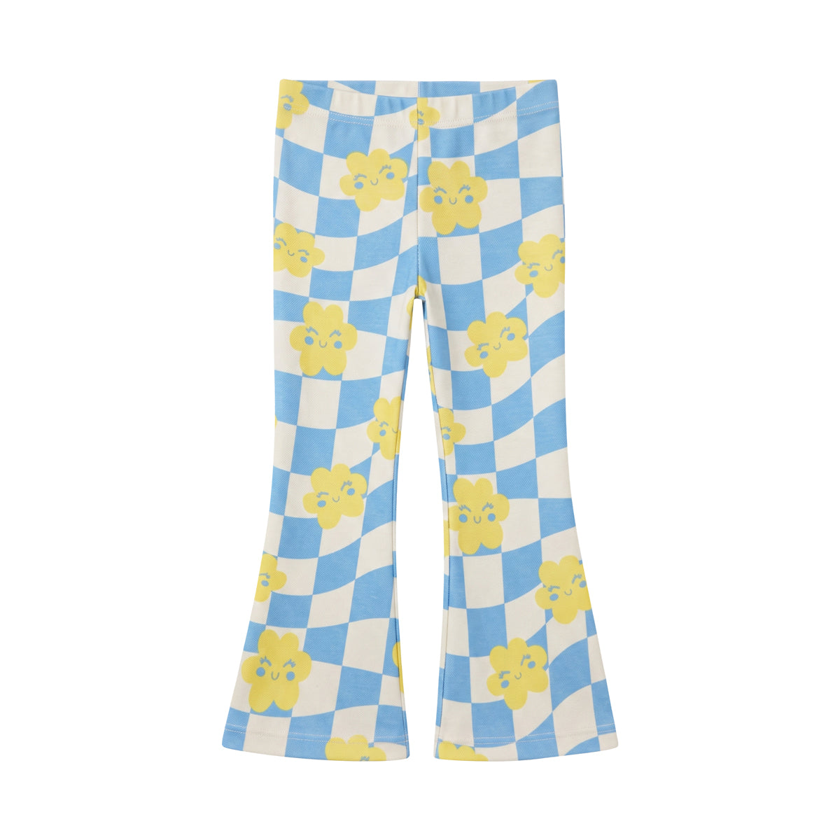 Girls Cotton Printed Flared Leggings