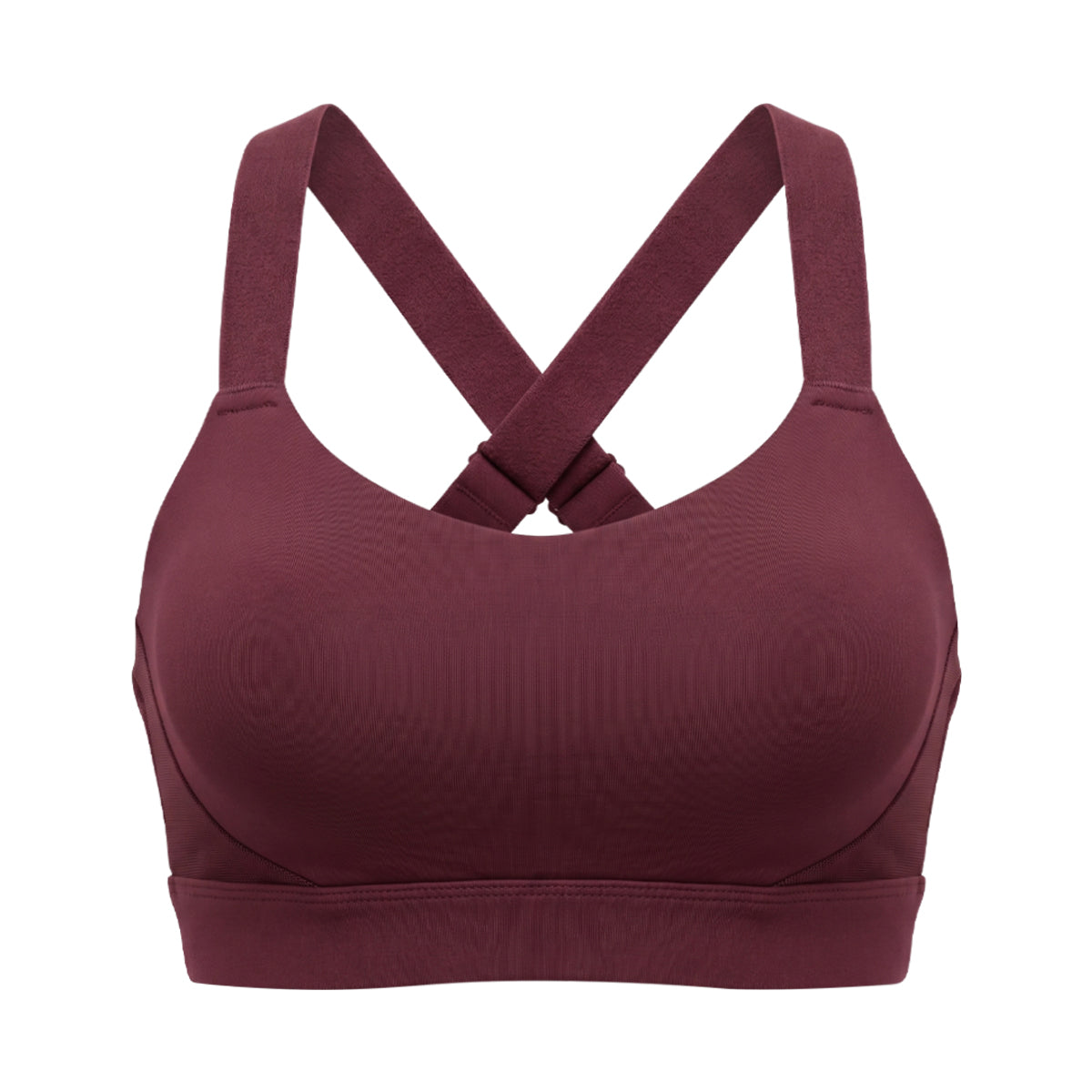 Women's High-Support Padded  Adjustable Cross-Back Sports Bra