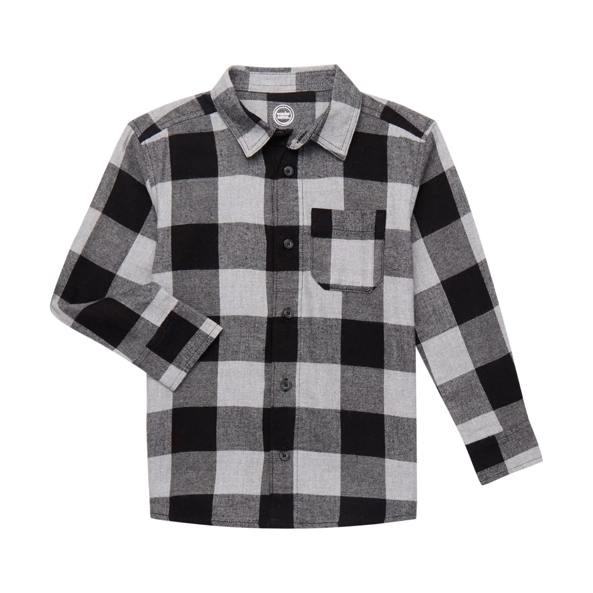 Kids Check Flannel Shirt with Chest Pocket