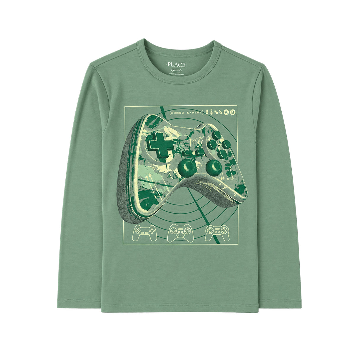 Boys Crew Neck Long-Sleeve Printed T-Shirt | 4–16 Years