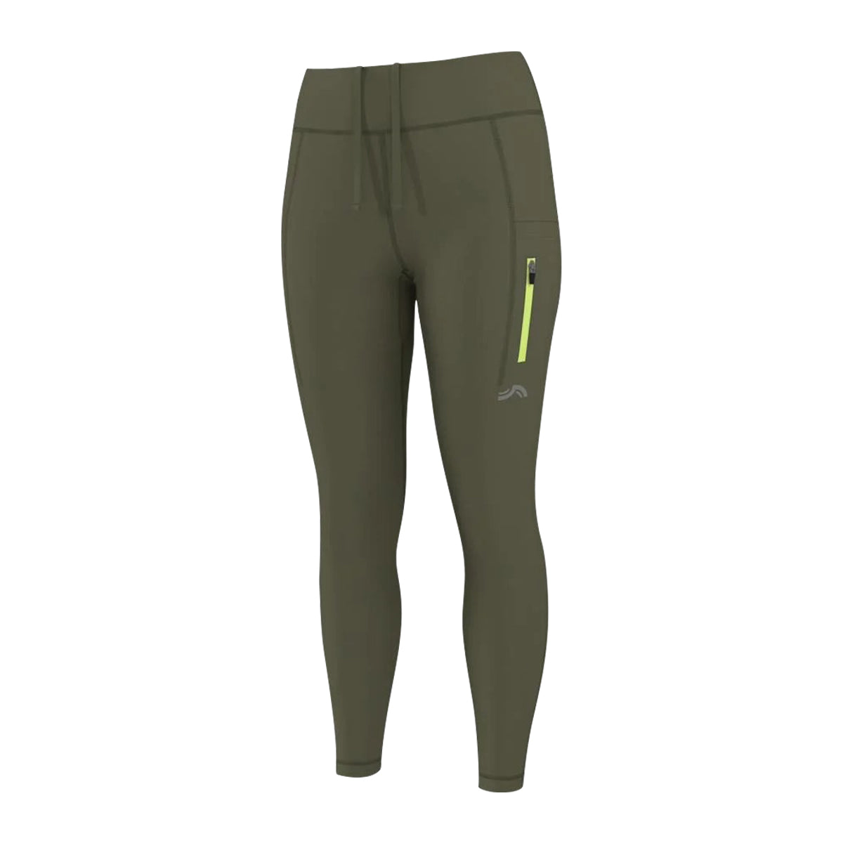 Womens High Waist Running Tights with Zippered Pockets