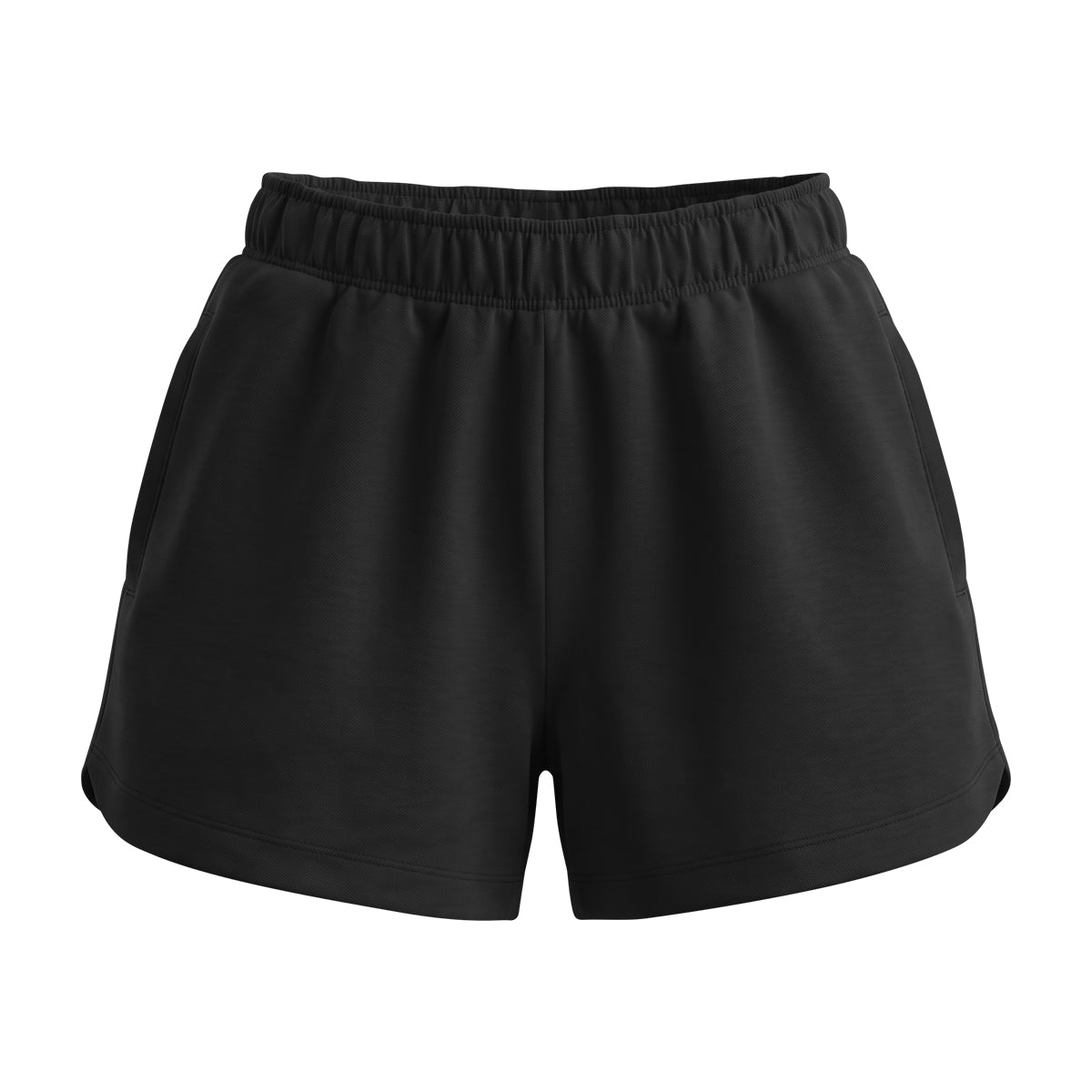 Women's Soft Stretch Curved Hem Sports Shorts