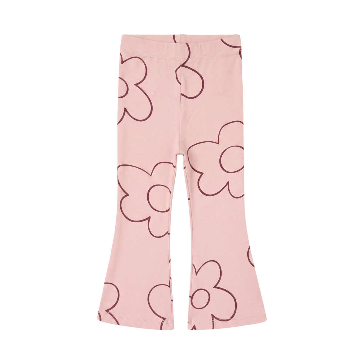 Girls Cotton Printed Flared Leggings