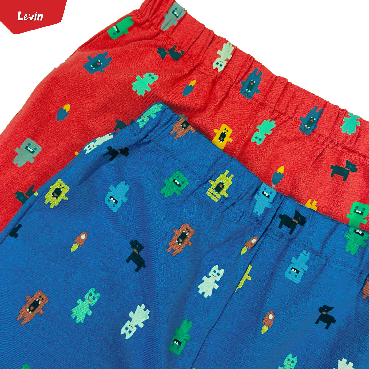 Boys Printed Elastic Waist Cotton Trouser Pant For Baby Boys