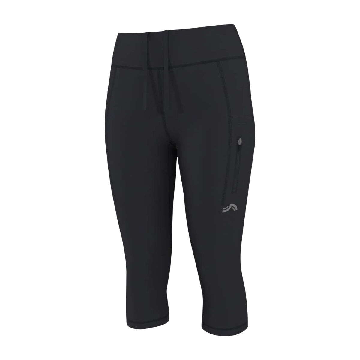 Womens Quick-Dry Capri Length Workout Pant with Pocket