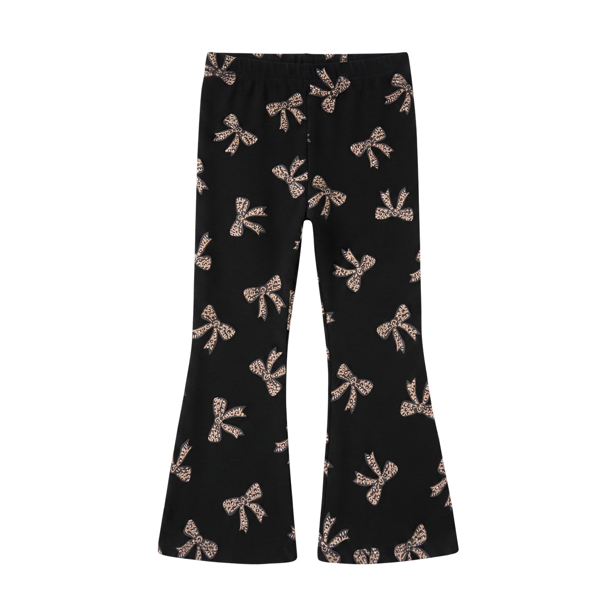 Girls Cotton Printed Flared Leggings