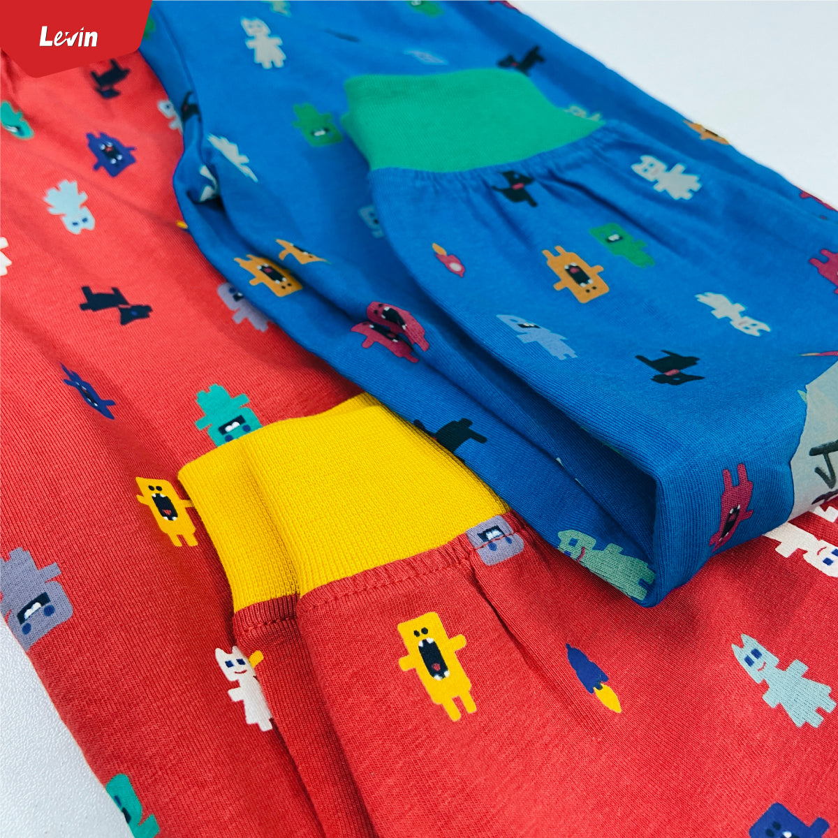 Boys Printed Elastic Waist Cotton Trouser Pant For Baby Boys