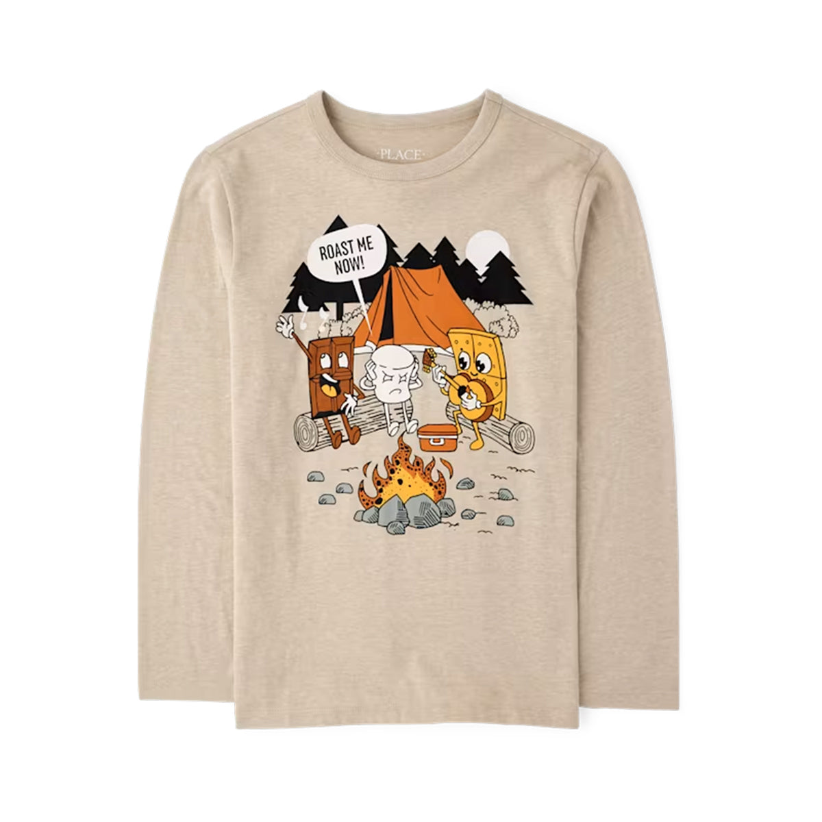 Boys Crew Neck Long-Sleeve Printed T-Shirt | 4–16 Years