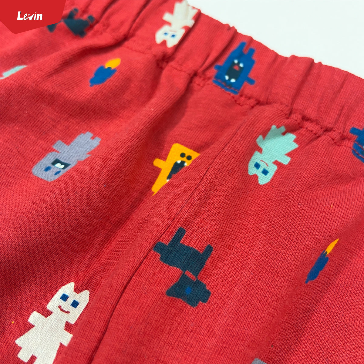 Boys Printed Elastic Waist Cotton Trouser Pant For Baby Boys