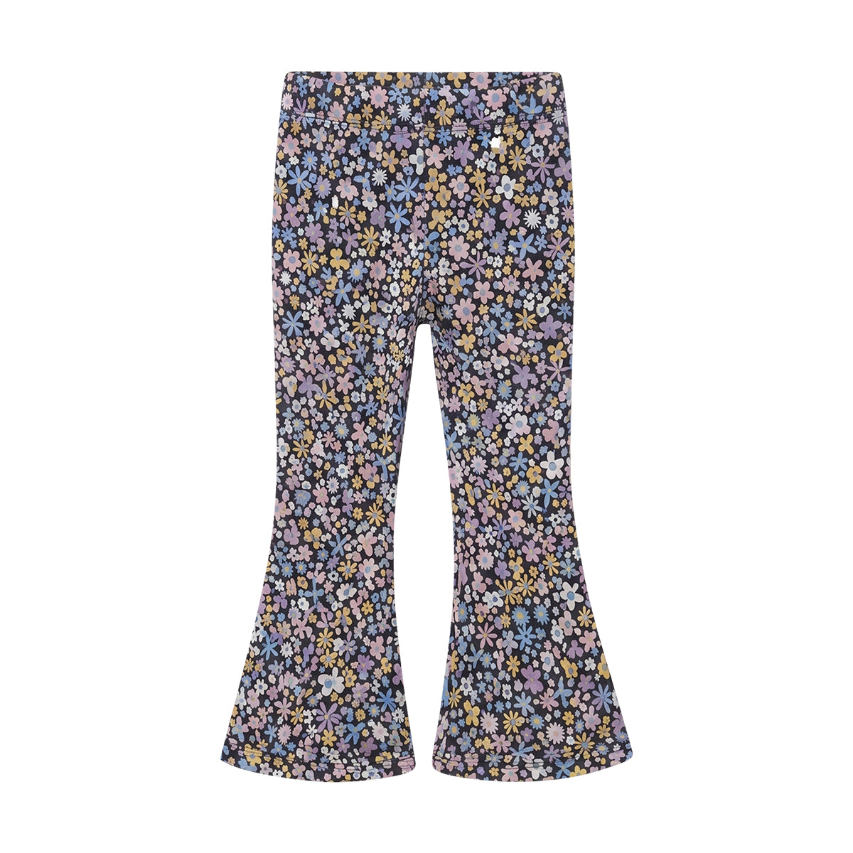 Girls Cotton Printed Flared Leggings