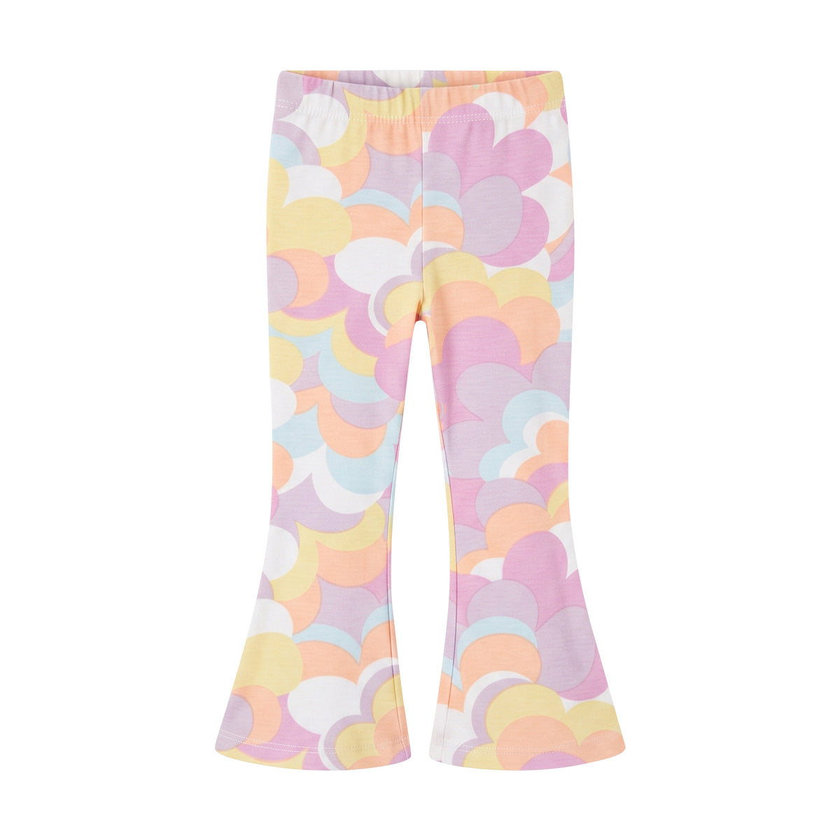 Girls Cotton Printed Flared Leggings