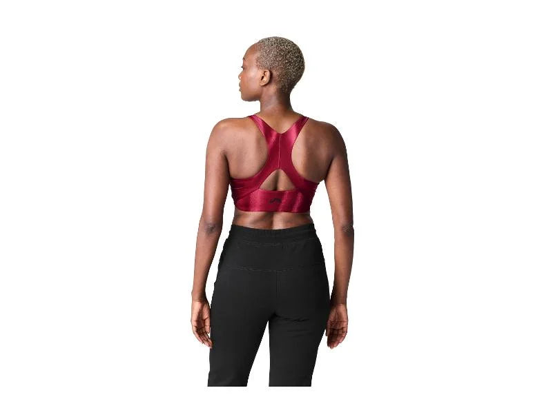 Women's Shiny Racerback Activewear Sports Bra