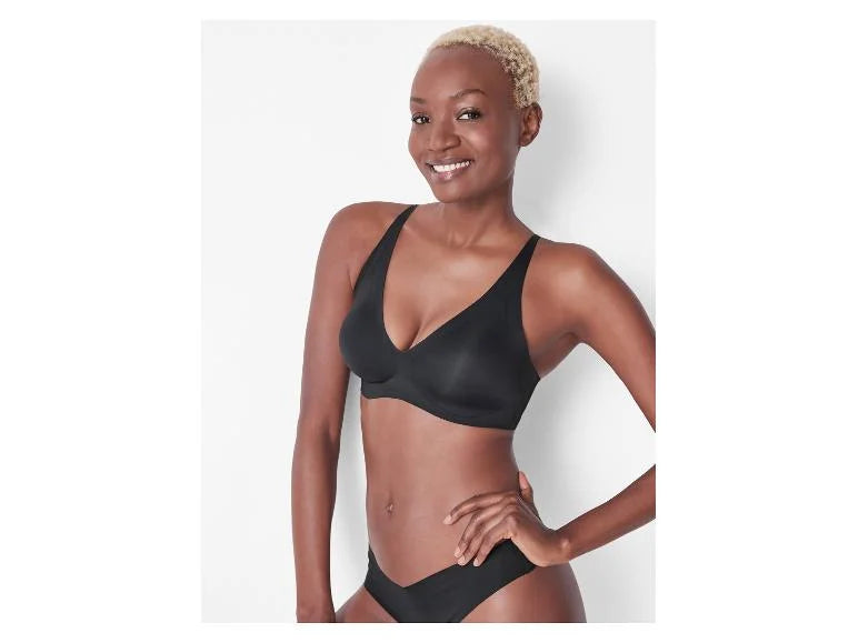 Women's Seamless Padded Microfiber Invisible Triangle Bra