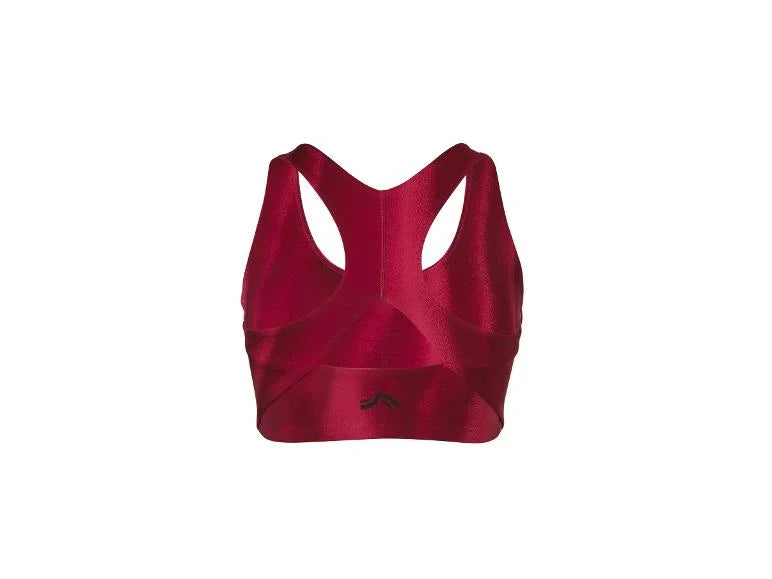 Women's Shiny Racerback Activewear Sports Bra