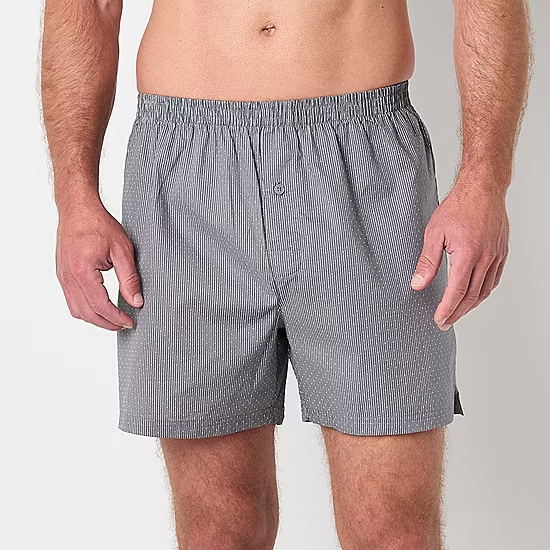 Mens Soft Breathable Cotton Woven Trunk Boxer