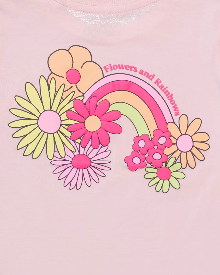 Girls Printed Soft Cotton Short Sleeve T-Shirt