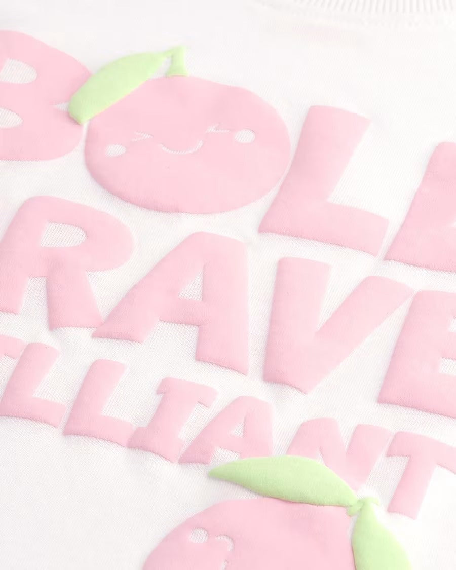 Girls Printed Soft Cotton Short Sleeve T-Shirt