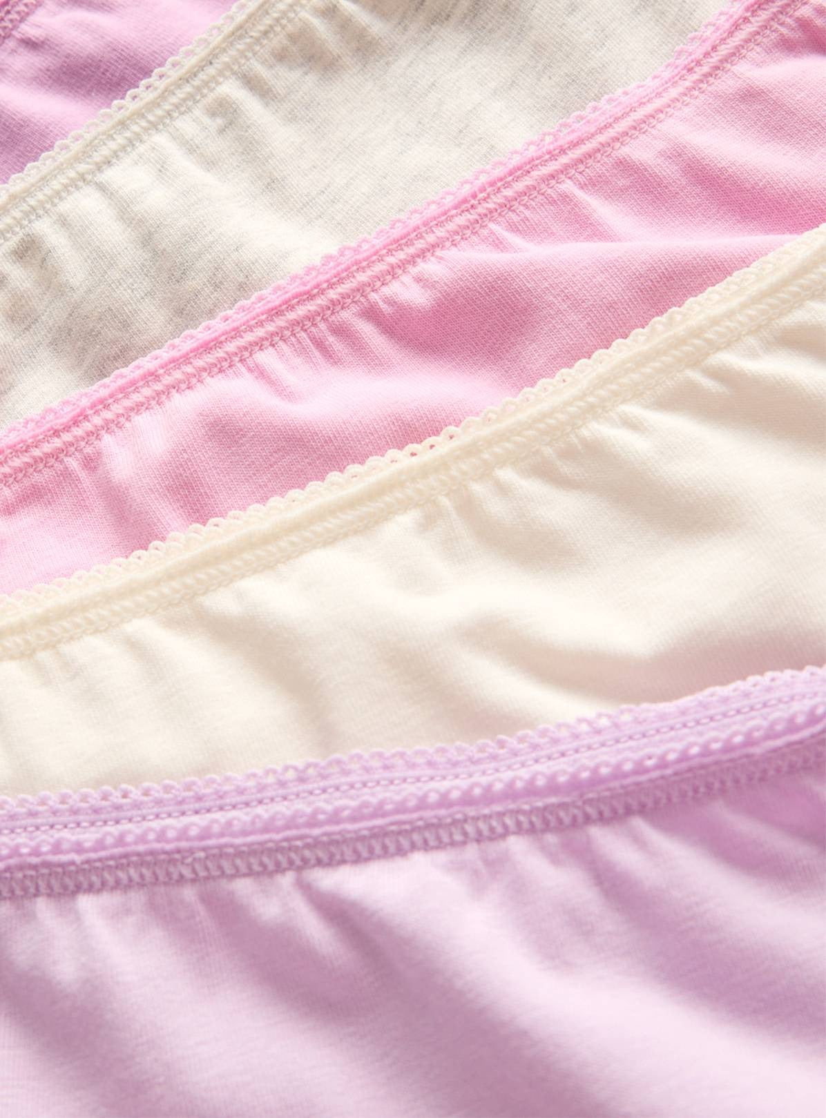 Pack of 5 Womens Assorted High Waisted Full Back Cover Cotton Panties
