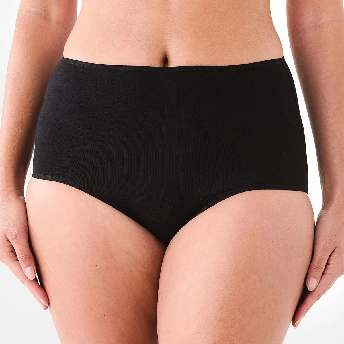 Pack of 5 Womens Full Back Cover Basic Cotton Brief Panties