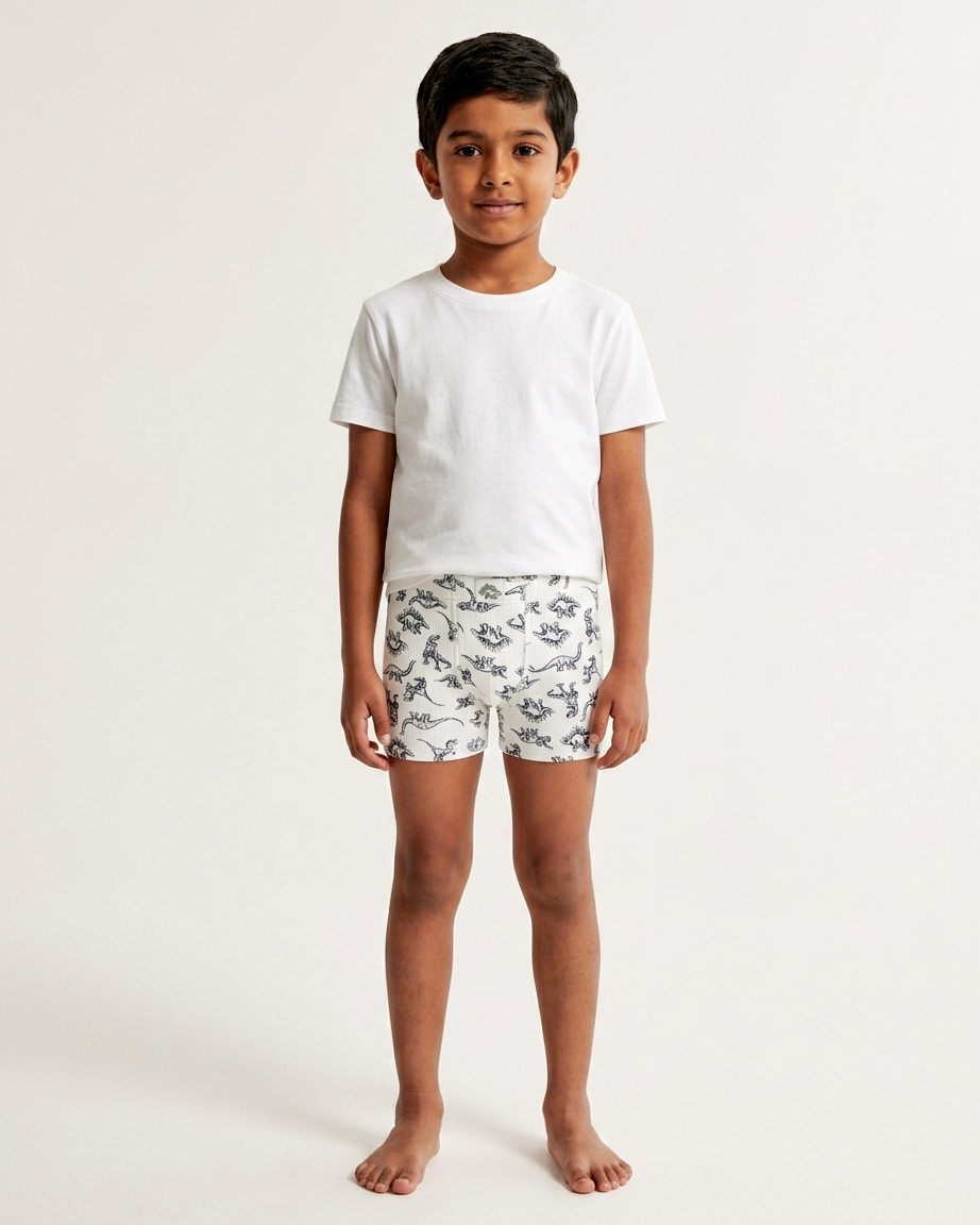 Pack of 4 Boys Soft Cotton Ribbed Boxer Underwear