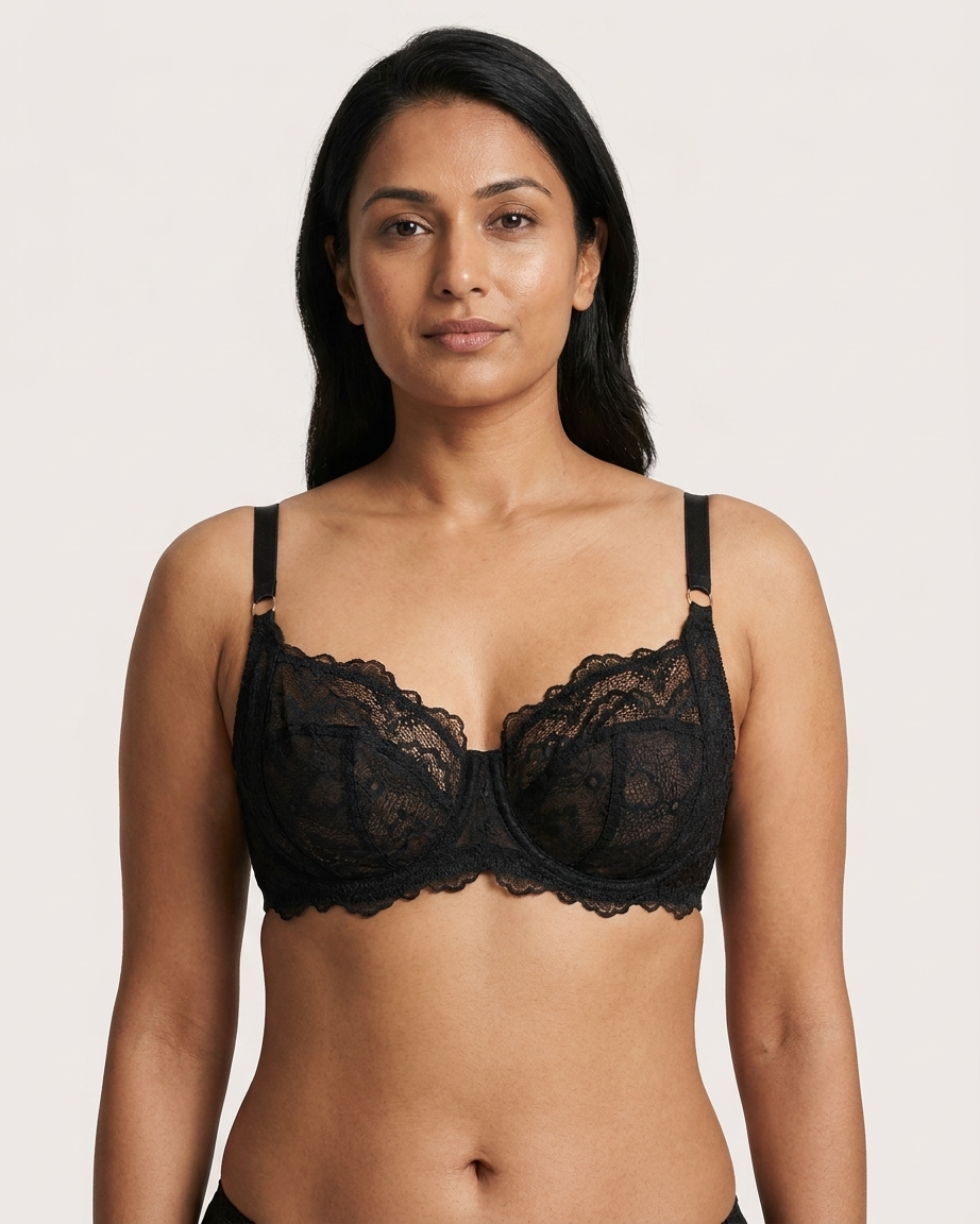 Women’s Non-Padded Full-Cup Underwired Lace Bra