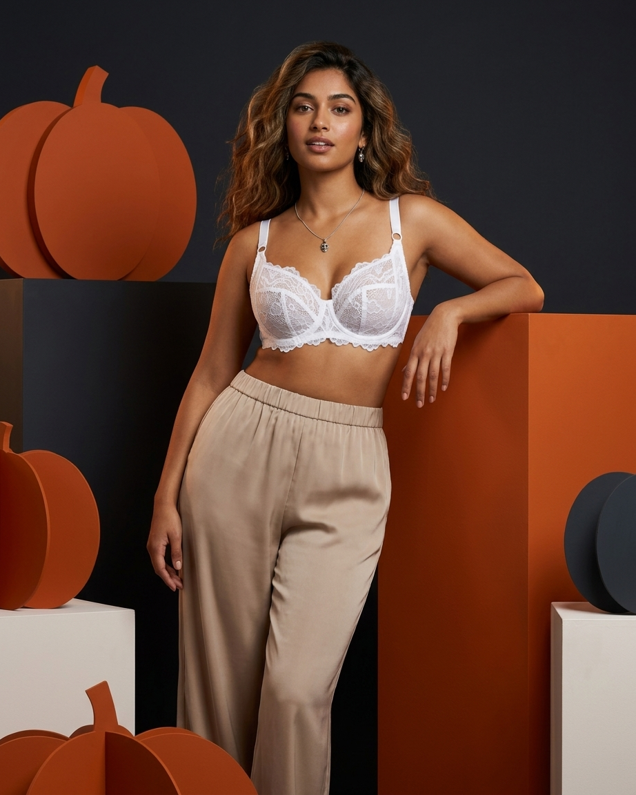 Women’s Non-Padded Full-Cup Underwired Lace Bra
